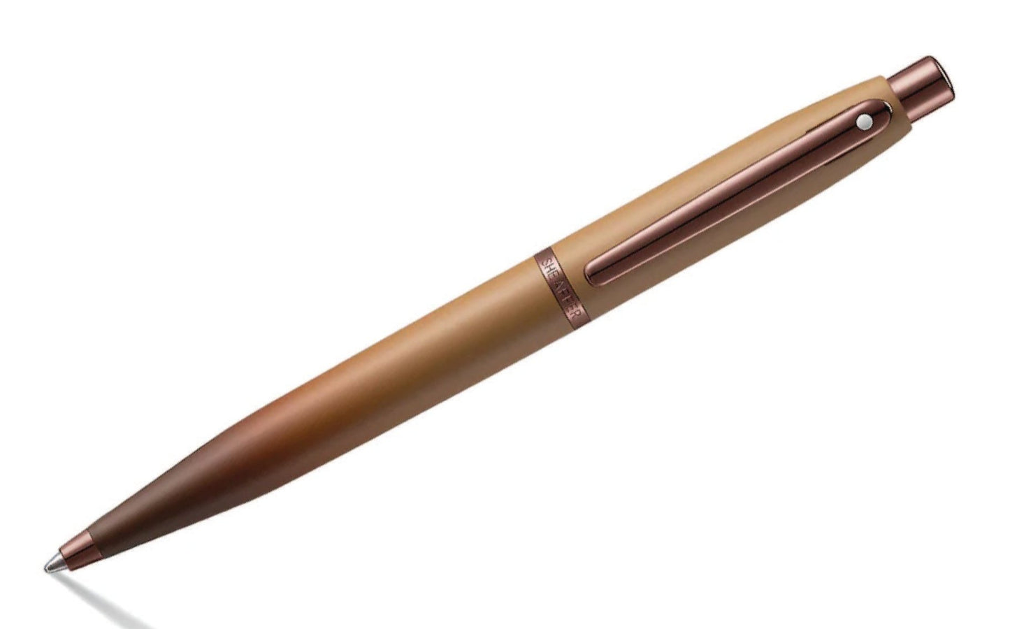 Sheaffer® VFM Coffee Edition Matt Brown Ballpoint Pen with Regal Brown PVD Trims