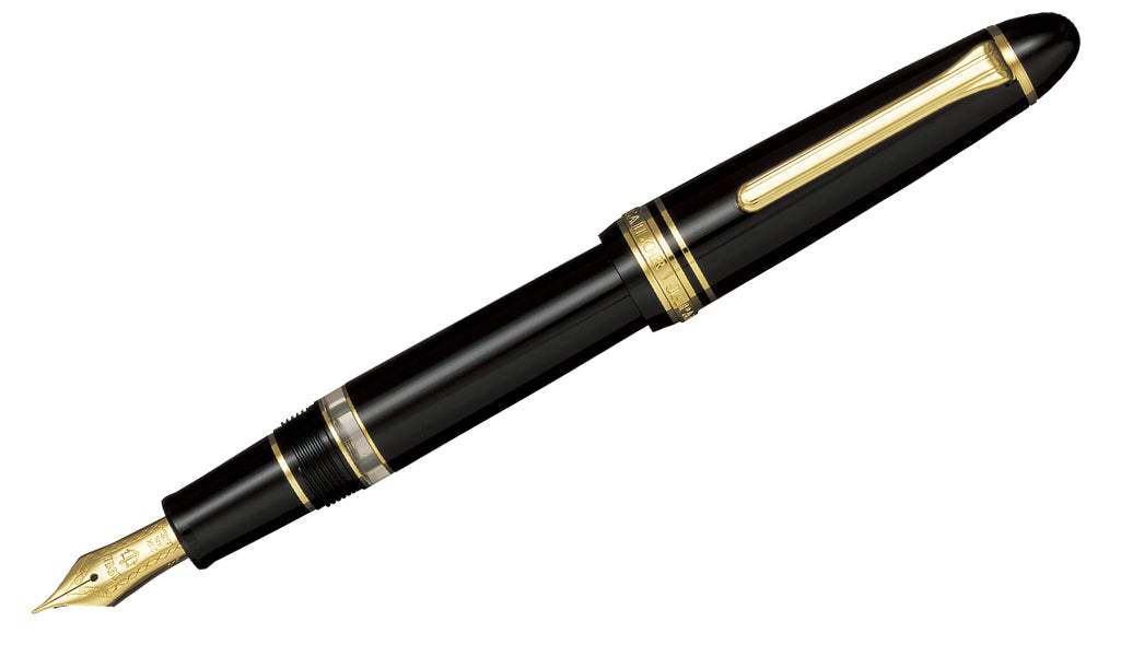 1911 Series Realo Black Gold Trim Piston Filling Fountain Pen (21K Nib)