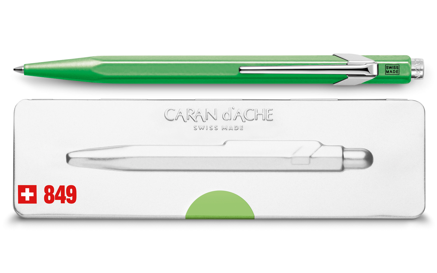 849 Fluorescent Green Ballpoint Pen ( with Box )