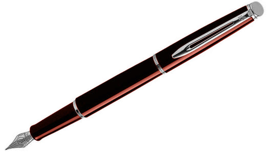 Hemisphere Metallic Cognac Fountain Pen