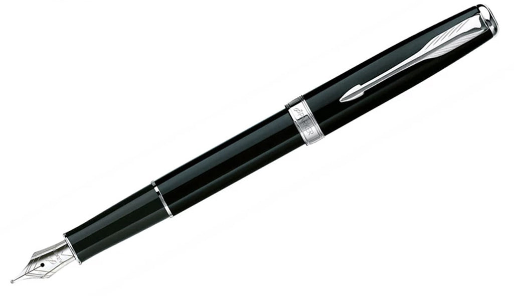 Sonnet - Matte Black Chrome Trim Fountain Pen