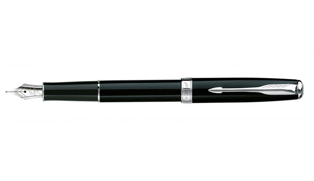 Sonnet - Matte Black Chrome Trim Fountain Pen