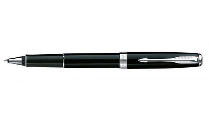 Sonnet - Black Lacquer Chrome Trim Rollerball Pen